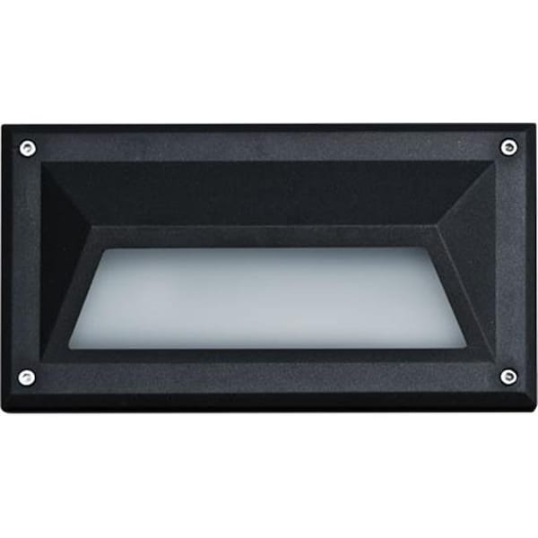 Dabmar Lighting FG2010-W 40W 120V Fiberglass Recessed Brick Step Wall Light; White - 4.88 x 8.88 x 3.90 in. FG2010-W - main